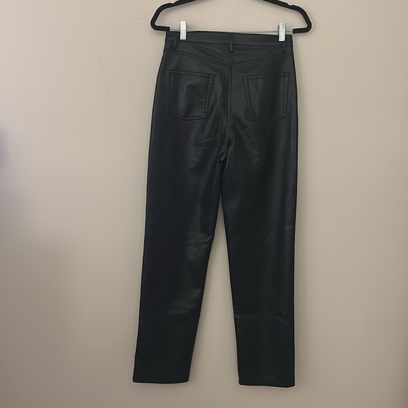 Aritzia Wilfred The Melina Faux Leather Pant in Black Womens Size 6 Date Chic - Picture 4 of 9